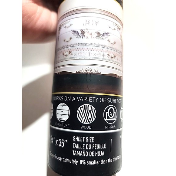 NEW Redesign Sparkle & Joy Furniture Transfer Christmas Floral RETIRED Pastel - Picture 5 of 9